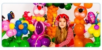 Украшения детского юбилея воздушными шарами